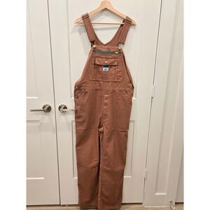 Liberty Overalls Mens 36x32 Clay Brown Canvas Bib Overalls Workwear P310195